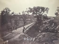 Photograph of Union Soldiers at Chesterfield Bridge during Battle of North Anna