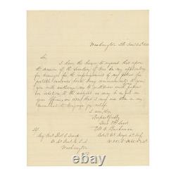 Pre-Civil War Letter by Future Union General Robert C. Buchanan re his Patent