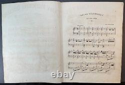 RARE 1861 UNION VOLUNTEER'S QUICKSTEP 1861 with SPECTACULAR COLOR LITHOGRAPH