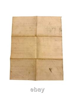 RARE 1864 Civil War Document 1st Lt John Bisbee 8th Vermont Shenandoah Valley