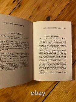 RARE 1911 General Officers CONFEDERATE ARMY, Civil War, CSA, NEALE, Wright, 1st