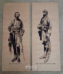RARE 1960s Jack Davis Civil War Prints General Stonewall Jackson & General