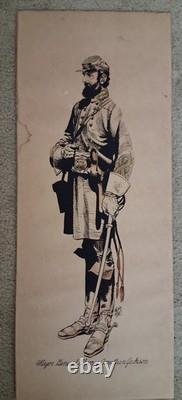 RARE 1960s Jack Davis Civil War Prints General Stonewall Jackson & General