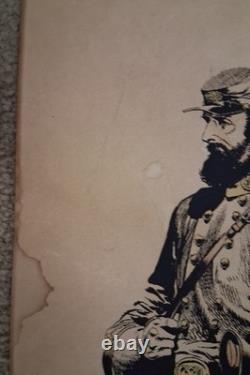 RARE 1960s Jack Davis Civil War Prints General Stonewall Jackson & General