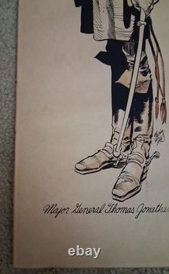 RARE 1960s Jack Davis Civil War Prints General Stonewall Jackson & General