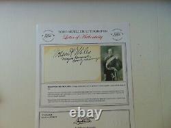 RARE! Civil War General Nelson A Miles Hand Signed 3X4 Card Todd Mueller COA