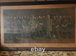 RARE! Original 1907 Lithograph of LEE AND HIS GENERALS by G. B. Matthews