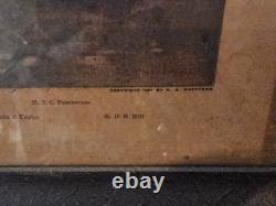 RARE! Original 1907 Lithograph of LEE AND HIS GENERALS by G. B. Matthews