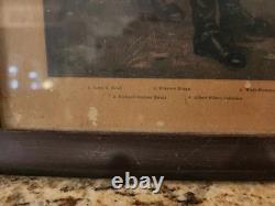 RARE! Original 1907 Lithograph of LEE AND HIS GENERALS by G. B. Matthews