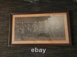RARE! Original 1907 Lithograph of LEE AND HIS GENERALS by G. B. Matthews