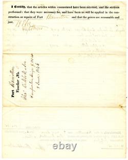 ROBERT E LEE, Civil War Confederate General, Autograph Document Signed 13030