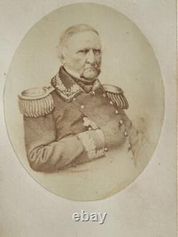 Rare 1860s CIVIL WAR Appleton NY CDV Photo 3-Star Union General Winfield Scott