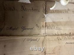 Rare 1862 Civil War Discharge Papers Army of the Potomac General McClellan
