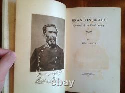 Rare 1924 1st ed. Braxton Bragg CSA Confederate Civil War General Biography