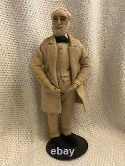 Rare Antique Civil War Robert Edward Lee Confederate General HandMade Folk Doll