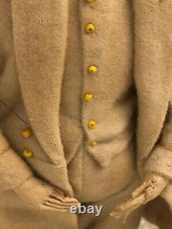 Rare Antique Civil War Robert Edward Lee Confederate General HandMade Folk Doll