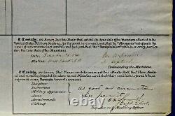 Rare Civil War Era West Point Document Signed by Future Generals
