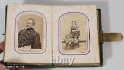 Rare Civil War Photo Album with General Photos & Soldiers of Riegle Family Ohio