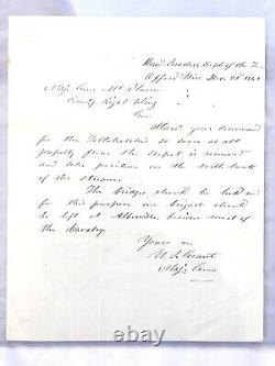 Rare GENERAL ULYSSES S. GRANT SIGNED 1862 Letter Civil War Battle Plans PSA