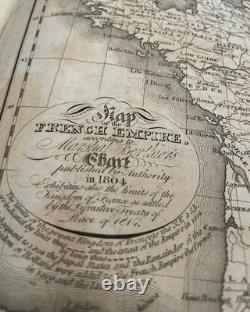Rare Napolionic Seat Of War Map Civil War General Estate MAKE OFFER