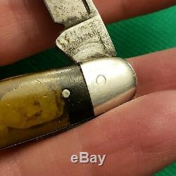 Rare Old Novelty Cut Co Civil War General Picture Whittler Pocket Knife Knives