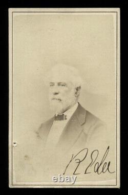 Rare Signed / Autographed CDV of Civil War Confederate General Robert E. Lee