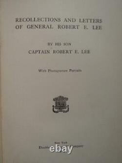 Recollections And Letters Of General Robert E. Lee 1905 CIVIL War