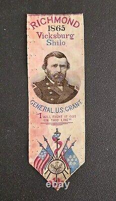 Richmond 1865 Vicksburg Shilo General U. S. Grant Campaign Ribbon