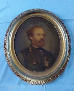Robert E Lee Civil War Southern General Antique Rare Middleton Chromolithograph