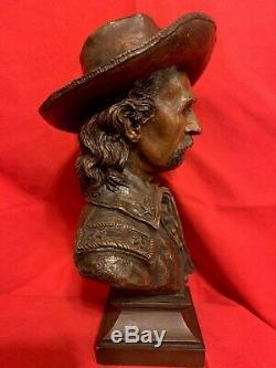 Ron Tunison Civil War Union General George A Custer Cold Cast Bronze Bust