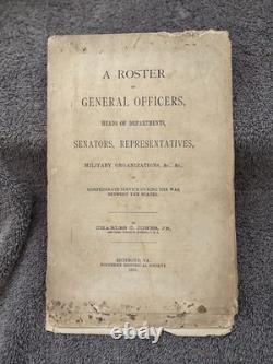 Roster of General Officers by Charles Colcock Jones Part One of Three Parts Roster of General Officers by Charles Colcock Jones Part One of Three Parts