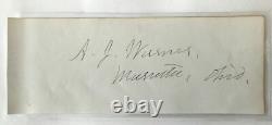 SIGNED CIVIL WAR GENERAL WIA ANTIETAM BATTLE COLONEL 10th PA INFANTRY CONGRESS
