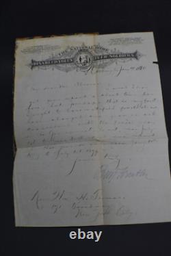 SIGNED/CIVIL WAR Major General BF Butler on Disabled Volunteer Soldiers Letter