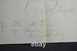 SIGNED/CIVIL WAR Major General BF Butler on Disabled Volunteer Soldiers Letter