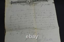 SIGNED/CIVIL WAR Major General BF Butler on Disabled Volunteer Soldiers Letter