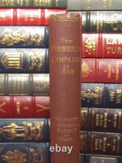SIGNED PENINSULAR CAMPAIGN OF GENERAL McCLELLAN IN 1862 CIVIL WAR -MYLAR DJ