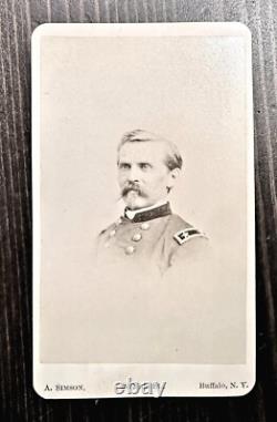 SIGNED & Unpublished CDV Civil War Union General William P. Carlin 1860s Photo
