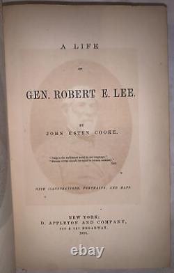 SIGNED by GENERAL ROBERT E LEE, JOHN COOKE, 1871, 1st, AMERICAN CIVIL WAR