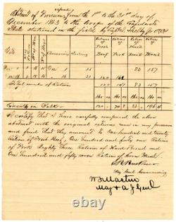 SIMON BOLIVAR BUCKNER, Confederate General Civil War Date Signed Document, 10988