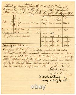 SIMON BOLIVAR BUCKNER, Confederate General Civil War Date Signed Document, 10988