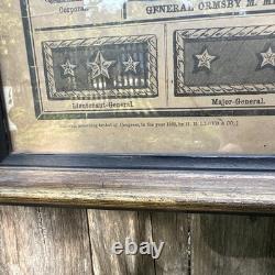 SUPER RARE! Our Union Defenders Original Civil War PRINT Of Union Generals 1862