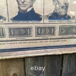 SUPER RARE! Our Union Defenders Original Civil War PRINT Of Union Generals 1862