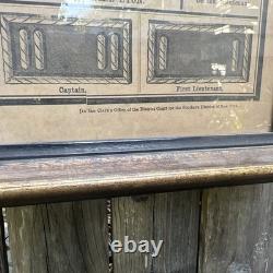 SUPER RARE! Our Union Defenders Original Civil War PRINT Of Union Generals 1862