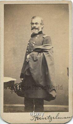 Samuel P. Heintzelman Civil War general in uniform antique CDV photo