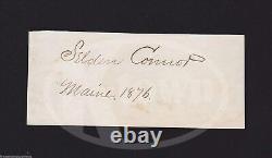 Selden Connor Union Civil War General Fredericksburg Autograph Signature 1876