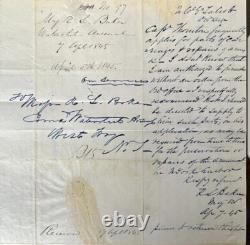 Seminole CIVIL War Of 1812 Brig General Sharps Rifle Pres 1845 2x Signed Letter