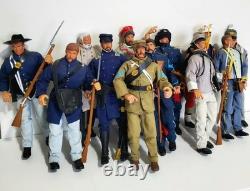 Set Of 12 Soldiers of the World Civil War Action Figures 12 Pre-owned
