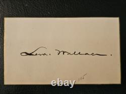 Signature of General Lew Wallace Civil War General & Author of Ben-Hur