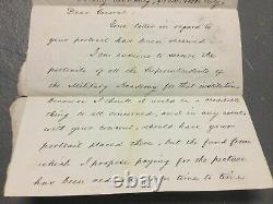 Signed 1874 Letter William Belknap General Barnard Civil War West Point Content