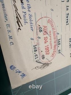 Signed 1907 USMC Discharge Col Green Clay Goodloe, Union Civil War General Aide